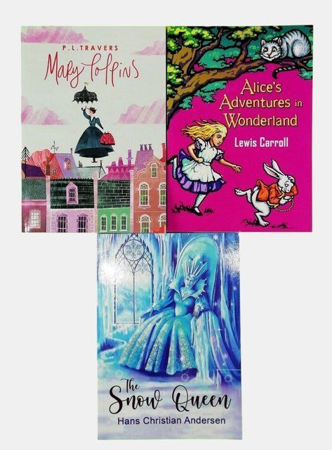 Mary Poppins. Alice's Adventures in Wonderland. The Snow Queen (комплект из 3-х книг) 4522 фото