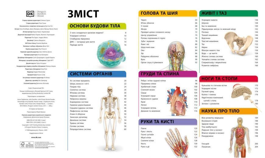 Енциклопедія знань. Тіло людини. Енциклопедії DK 8911 фото